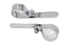 V-Twin - 31-2146 - Chrome 1-3/4 inch Exhaust  inchP inch Clamp Set