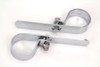 V-Twin - 31-2146 - Chrome 1-3/4 inch Exhaust  inchP inch Clamp Set