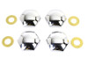 V-Twin - 3189-4 - Knuckle Nut Set Chrome Plated V-Twin - 3189-4 - Knuckle Nut Set Chrome Plated
