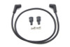 V-Twin - 32-0696 - Black Copper Core 7mm Spark Plug Wire Kit