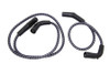 V-Twin - 32-7350 - Sumax Black with Blue Tracer 7mm Spark Plug Wire Set