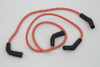 V-Twin - 32-7353 - Sumax Orange with Black Tracer 7mm Spark Plug Wire Set