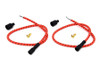 V-Twin - 32-7373 - Sumax Orange with Black Tracer 7mm Spark Plug Wire Set