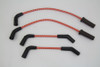 V-Twin - 32-7378 - Sumax Orange with Black Tracer 7mm Spark Plug Wire Set