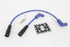 V-Twin - 32-9171 - Accel 8mm S/S Spiral Core Ignition Wire Set Blue
