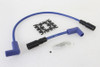 V-Twin - 32-9171 - Accel 8mm S/S Spiral Core Ignition Wire Set Blue