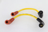 V-Twin - 32-9197 - Accel 8mm S/S Spiral Core Ignition Wire Set Yellow