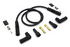 V-Twin - 32-9248 - Accel Black 8.8mm Spark Plug Wire Kit