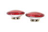V-Twin - 33-0116 - Red 4-1/2 inch 12 Volt Sealed Beam Spotlamp Set