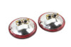 V-Twin - 33-0116 - Red 4-1/2 inch 12 Volt Sealed Beam Spotlamp Set
