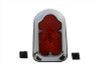 V-Twin - 33-0325 - Chrome Tombstone Tail Lamp Assembly Bulb Type