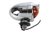 V-Twin - 33-0433 - Bullet Style Amber Marker Lamp With Visor