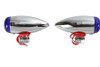V-Twin - 33-0474 - Mini LED Bullet Blue Lens Marker Lamp Set