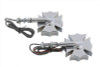 V-Twin - 33-0483 - Fireman Cross Turn Signal Set Short Stud Type