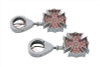 V-Twin - 33-0485 - Fireman Cross Turn Signal Set with 41mm Clamp Kit