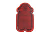 V-Twin - 33-0502 - Red Glass Tombstone Tail Lamp Lens