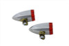 V-Twin - 33-0675 - Red Lens with Amber LED Marker Lamp Set