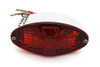 V-Twin - 33-0751 - Oval Tail Lamp with Maltese Inset Red Lens with Red Cross