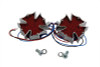 V-Twin - 33-0874 - Firefighter Marker Lamp Set with Red Lens