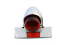 V-Twin - 33-1079 - Chrome Sparto Tail Lamp with Bulb