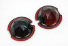 V-Twin - 33-1128 - Tail Lamp Glass Lens Set Faceted Red