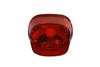 V-Twin - 33-1164 - Tail Lamp Lens Laydown Style Red - Fits 2004-2007 Harley-Davidson FLT