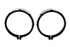 V-Twin - 33-1198 - Billet Spotlamp Trim Set Black