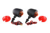 V-Twin - 33-1413 - Black Egg Style Marker Lamp Set