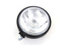 V-Twin - 33-1419 - 5-3/4 inch Round Stock Type Black Headlamp