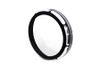 V-Twin - 33-1479 - 7 inch Black Anodize Burst Headlamp Trim Ring