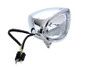 V-Twin - 33-1541 - Chrome Oval Style Headlamp
