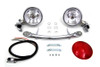 V-Twin - 33-1733 - Chrome Spring Fork Spotlamp Kit