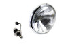 V-Twin - 33-1787 - 6-1/2 inch Spring Fork H-4/LED Headlamp Unit Chrome - Fits 1937-1957 Harley-Davidson G, 1936-1948 EL, 1941-1948 FL, 1936-1952 W
