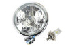 V-Twin - 33-2355 - 5-3/4 inch Bates Style 6 Volt LED Headlamp Chrome