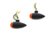 V-Twin - 33-3044 - Mini LED Bullet Amber Lens Marker Lamp Set