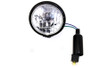V-Twin - 33-4072 - 4-1/2 inch Round Headlamp Black
