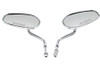 V-Twin - 34-0391 - Rectangle Mirror Set with Round Stems V-Twin - 34-0391 - Rectangle Mirror Set with Round Stems