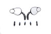 V-Twin - 34-0465 - Big Twin Mirror Set Black