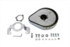 V-Twin - 34-0689 - Teardrop Air Cleaner Kit Smooth Chrome