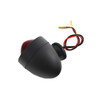 V-Twin Bullet Tail Light Marker Light - Black with Red Lens