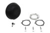 V-Twin - 34-0742 - Wyatt Gatling Round Mesh Air Cleaner Black