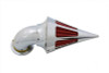 V-Twin - 34-0772 - Panzer Air Cleaner Cone Spike Style with Slots