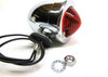 V-Twin Bullet Tail Light Marker Light - Chrome with Red Lens