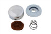 V-Twin - 34-1033 - Chrome J-Slot Air Cleaner