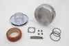 V-Twin - 34-1055 - Smooth Raw J-Slot Air Cleaner