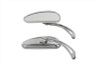 V-Twin - 34-1220 - Deco Mirror Set Billet Chrome