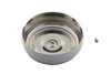 V-Twin - 34-1379 - Chrome Round Bobbed Style 7 inch Air Cleaner Cover