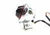 V-Twin Round LED Tail Light - Chrome w/ Red Lens