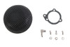 V-Twin - 34-1473 - Wyatt Gatling Round Mesh Air Cleaner Black