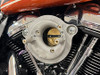 V-Twin - 160mm Teardrop Air Cleaner Backing Plate fits '17-Up Harley M8 FLT, '18-Up Softail Models